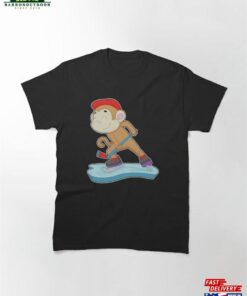 Monkey Field Hockey Stick Sports Classic T-Shirt Unisex