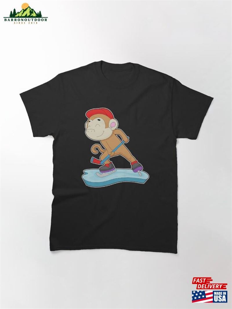 Monkey Field Hockey Stick Sports Classic T-Shirt Unisex Monkey Field Hockey Stick Sports Classic T-Shirt Unisex