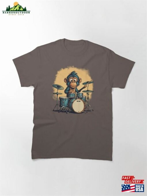 Monkey On The Drums Classic T-Shirt Hoodie