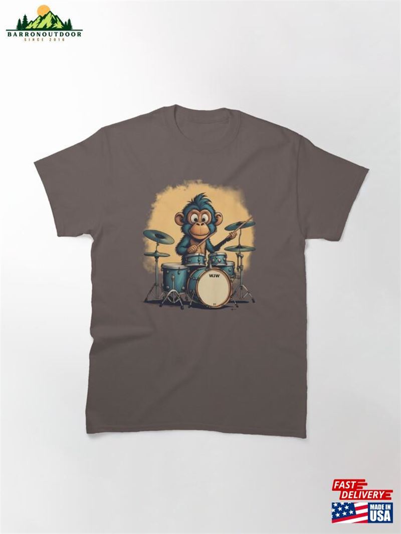 Monkey On The Drums Classic T-Shirt Hoodie Monkey On The Drums Classic T-Shirt Hoodie
