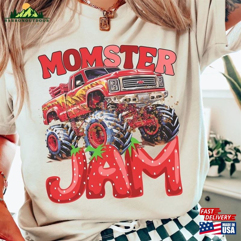 Monster Truck Jam Mom Momster Dadster Kidster Boy Mama Dad T-Shirt Shirt Unisex Monster Truck Jam Mom Momster Dadster Kidster Boy Mama Dad T-Shirt Shirt Unisex