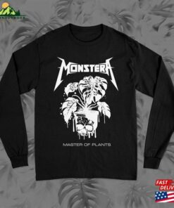 Monstera Long Sleeve For Metal Head Plant Lover Gift Idea Him Dad Mom Cool Grunge Punk Merch Unisex Sizing T-Shirt