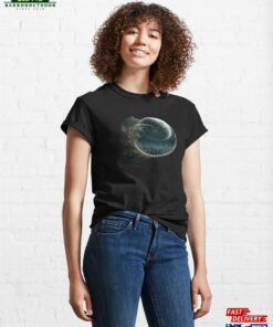 Moon Design Fractal Art Style Artwork Classic T-Shirt Unisex