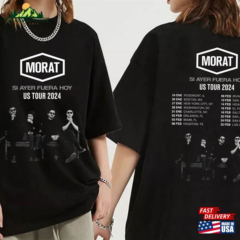 Morat Si Ayer Fuera Hoy Us Tour 2024 Shirt Band Fan Concert T-Shirt Unisex Morat Si Ayer Fuera Hoy Us Tour 2024 Shirt Band Fan Concert T-Shirt Unisex