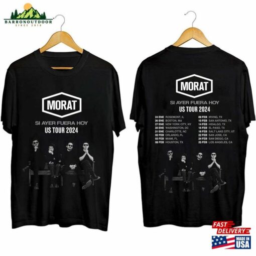 Morat Si Ayer Fuera Hoy Us Tour 2024 Shirt Band Fan Concert Unisex Hoodie
