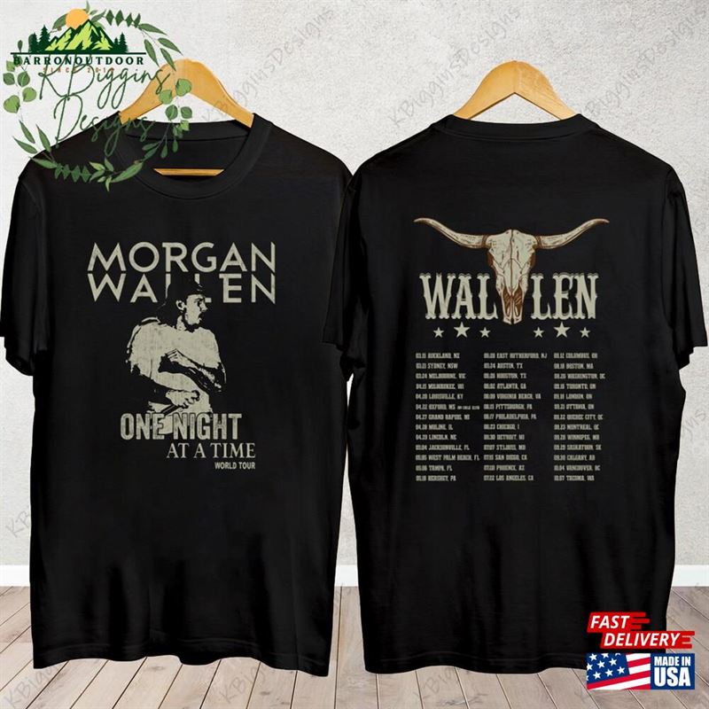 Morgan Wallen 2023 Tour One Night At A Time Shirt Country Music Unisex T-Shirt Morgan Wallen 2023 Tour One Night At A Time Shirt Country Music Unisex T-Shirt