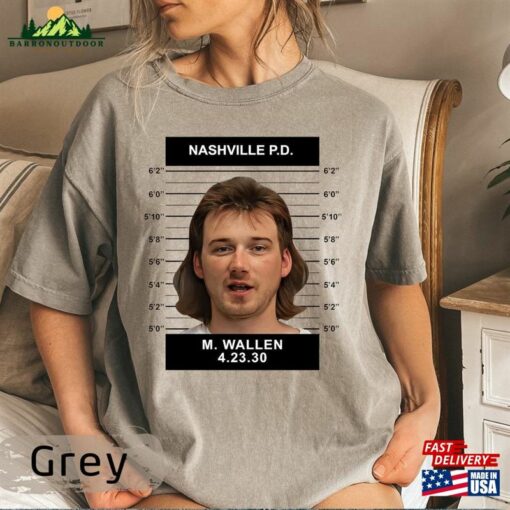 Morgan Wallen Mugshot Country Music Combs T-Shirt Shirt Classic