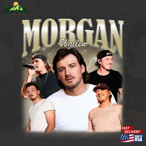 Morgan Wallen Music Shirt 90S Vintage 98 Braves 2023 Bootleg Graphic Tour T-Shirt Hoodie