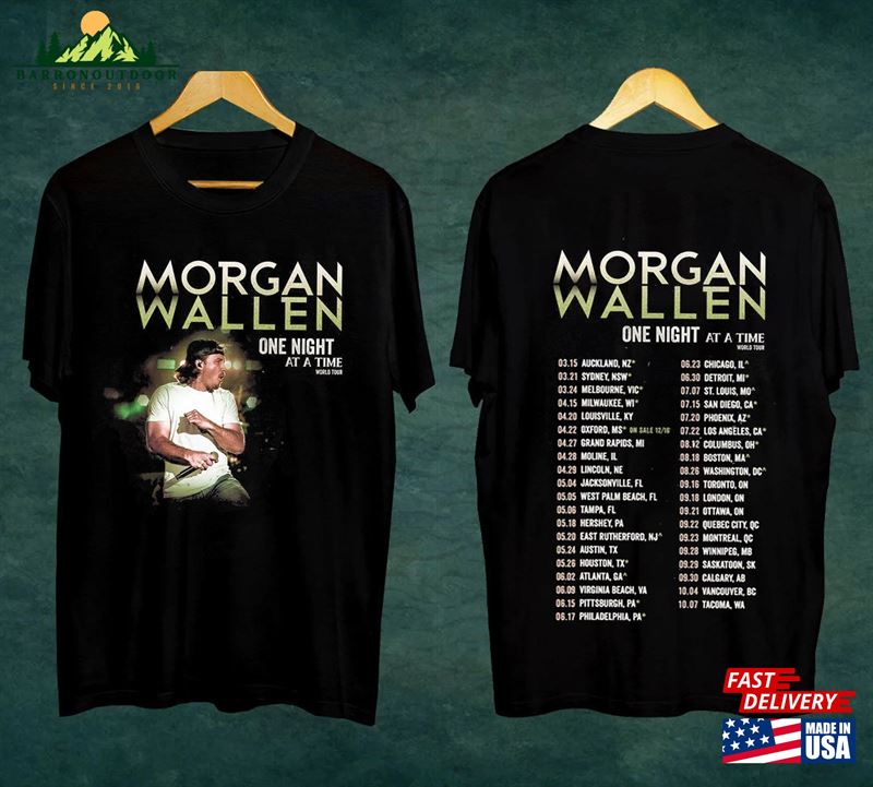 Morgan Wallen Shirt 2023 Tour T-Shirt One Night At A Time Classic Unisex Morgan Wallen Shirt 2023 Tour T-Shirt One Night At A Time Classic Unisex