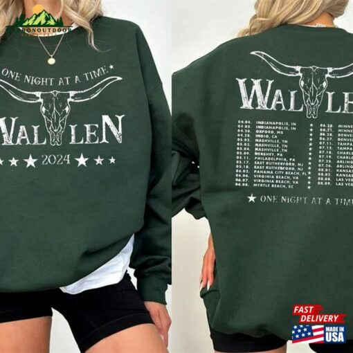 Morgan Wallen Tour 2024 T-Shirt One Night At A Time Sweatshirt Country Music Shirt Hoodie Unisex