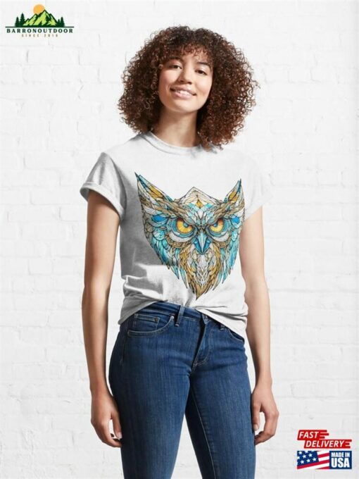 Mosaic Owl Classic T-Shirt Unisex