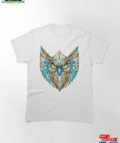 Mosaic Owl Classic T Shirt Unisex 2