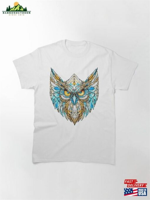 Mosaic Owl Classic T-Shirt Unisex