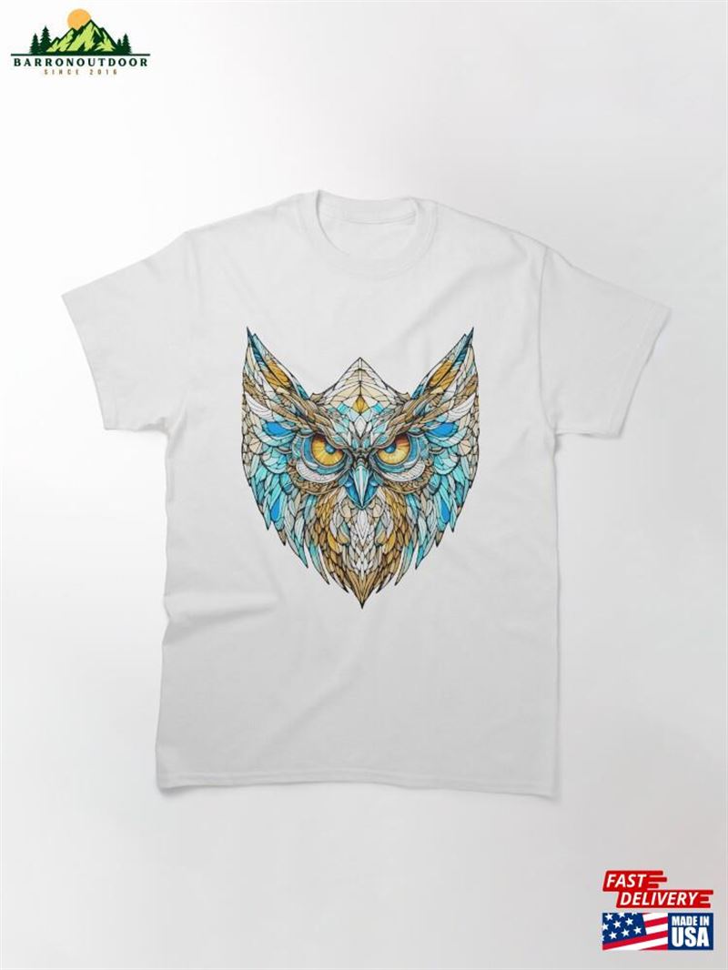 Mosaic Owl Classic T-Shirt Unisex Mosaic Owl Classic T-Shirt Unisex