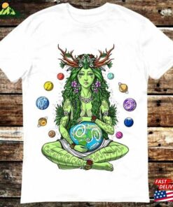 Mother Earth Gaia Solar System Planet Jupiter Weed Absinthes T-Shirt Sweatshirt Unisex