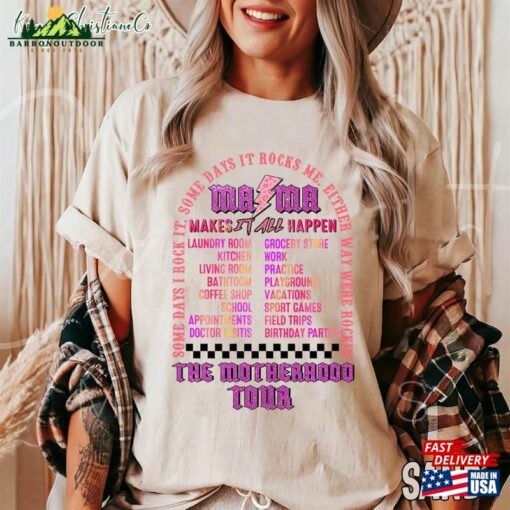 Motherhood Some Days I Rock It T-Shirt Mama Lighting Bold Sweatshirt Tour Hoodie Unisex