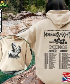 Motionless In White Scoring The End Of World Tour 2023 Music Shirt 2 Sides Vintage Concert Tickets Y2k Sweatshirt T-Shirt