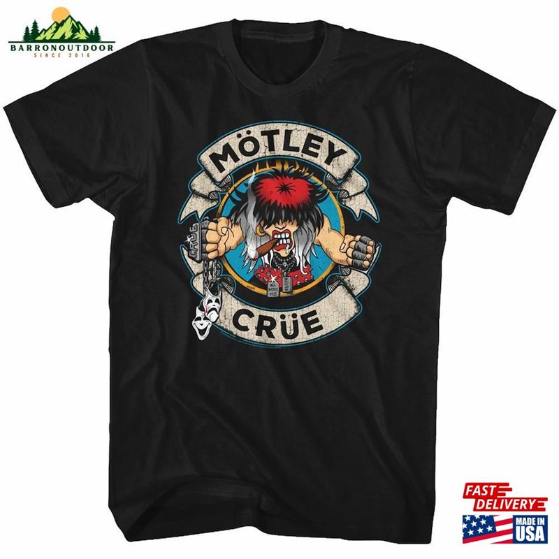 Motley Crue Black Adult T-Shirt Classic Motley Crue Black Adult T-Shirt Classic