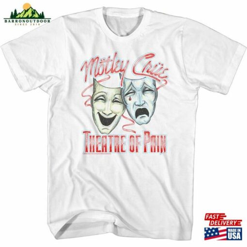 Motley Crue Dotty Masks White Adult T-Shirt Sweatshirt Unisex