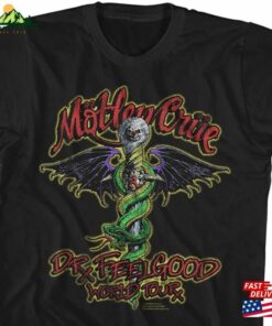 Motley Crue Dr Feelgood World Tour Black Shirt Classic Hoodie