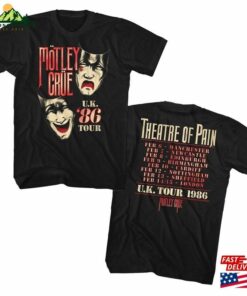 Motley Crue Uk Tour Black Adult T-Shirt Classic