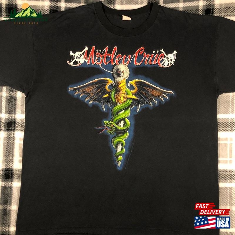 Motley Crue Vintage 80S Dr Feelgood 1989 Sweatshirt T-Shirt Motley Crue Vintage 80S Dr Feelgood 1989 Sweatshirt T-Shirt