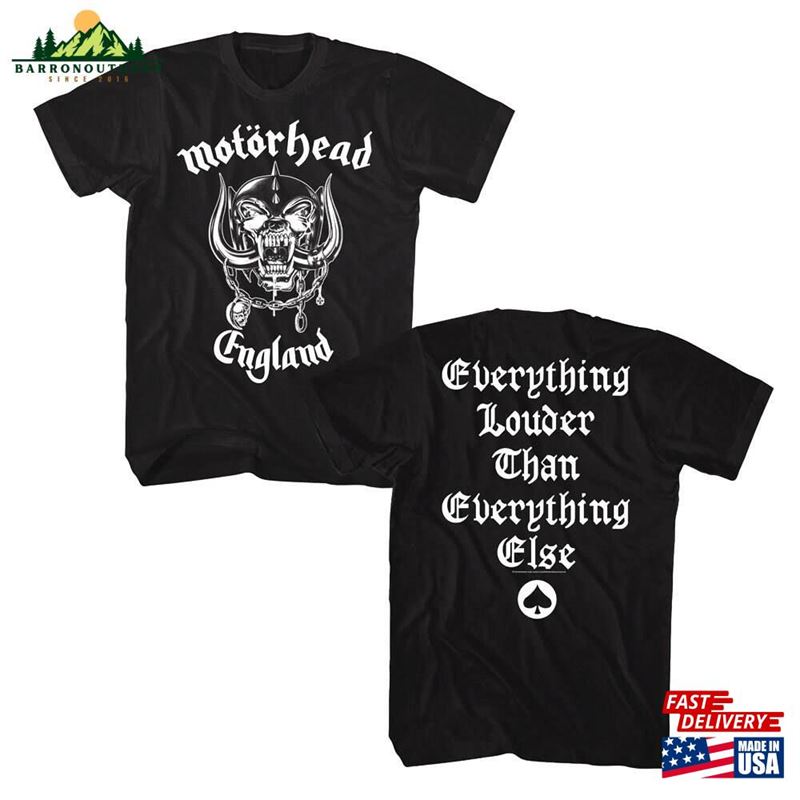 Motorhead Men's T-Shirt Everything Louder Than Else War Pig Music Band Merch Vintage Graphic Tees Classic Hoodie Motorhead Men's T-Shirt Everything Louder Than Else War Pig Music Band Merch Vintage Graphic Tees Classic Hoodie