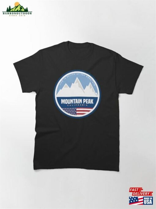 Mountain Peak California Ski Resort Classic T-Shirt Unisex