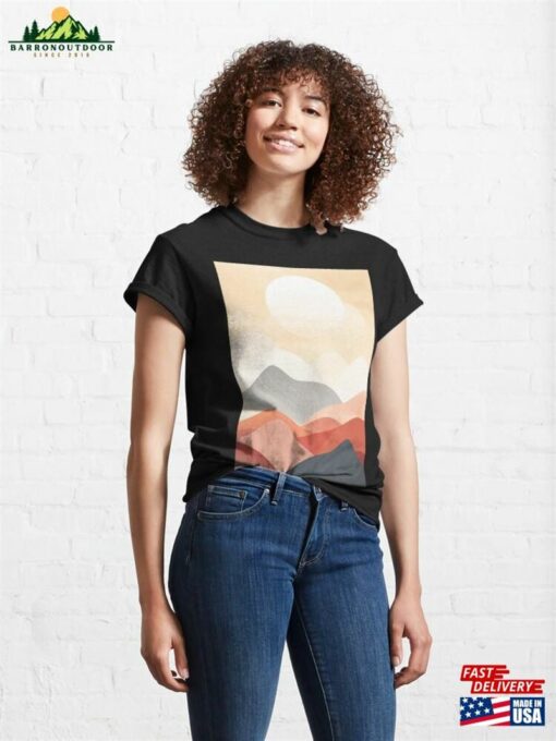 Mountains Are Calling Mountain Hiking Follow The Sun Nature Is My Classroom Watercolor Classic T-Shirt Hoodie Sweatshirt