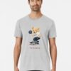 Move Forward Bear Toy On Skateboard Illustration Premium T-Shirt Classic