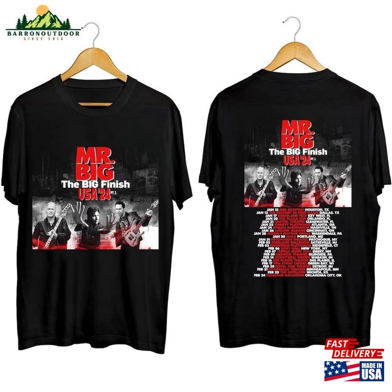 Mr Big The Finish Tour 2024 Shirt Band Fan Concert T-Shirt Sweatshirt Mr Big The Finish Tour 2024 Shirt Band Fan Concert T-Shirt Sweatshirt