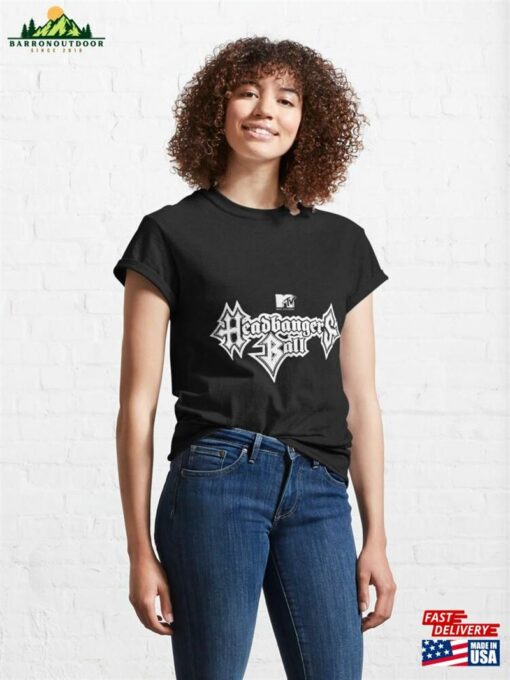 Mtv Headbangers Ball Metal Text Classic T-Shirt Hoodie