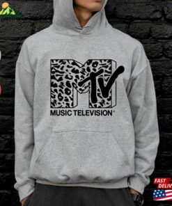Mtv Hoodie 90S Leopard Graphic Band Sweatshirt T Shirt 1