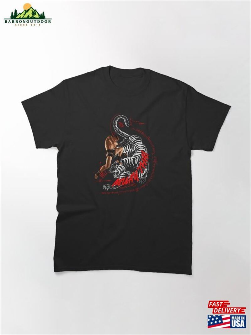 Muay Thai And Yantra Are Popular All Over The World Classic T-Shirt Sweatshirt Hoodie Muay Thai And Yantra Are Popular All Over The World Classic T-Shirt Sweatshirt Hoodie