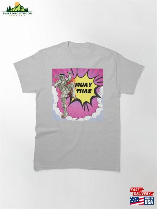 Muay Thai Pop Art Style Classic T-Shirt Hoodie