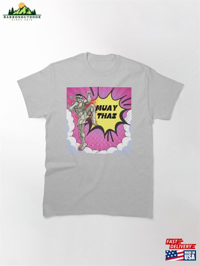 Muay Thai Pop Art Style Classic T-Shirt Hoodie Muay Thai Pop Art Style Classic T-Shirt Hoodie