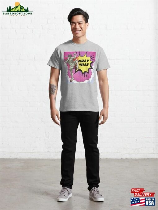 Muay Thai Pop Art Style Classic T-Shirt Hoodie