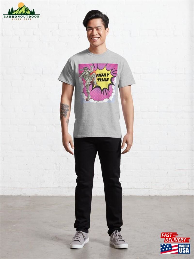 Muay Thai Pop Art Style Classic T-Shirt Hoodie Muay Thai Pop Art Style Classic T-Shirt Hoodie