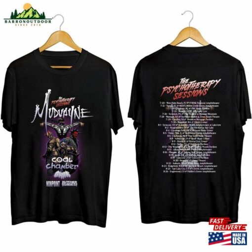 Mudvayne Summer 2023 U S Tour With Coal Chamber Gwar Shirt Band Fan Hoodie Sweatshirt