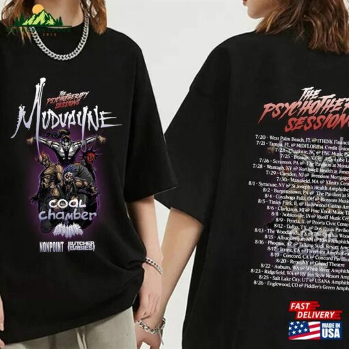 Mudvayne Summer 2023 U S Tour With Coal Chamber Gwar Shirt Band Fan Sweatshirt Hoodie