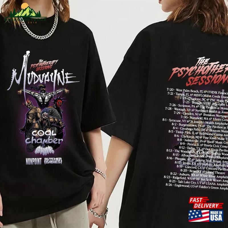 Mudvayne Summer 2023 U S Tour With Coal Chamber Gwar Shirt Band Fan Sweatshirt Hoodie Mudvayne Summer 2023 U S Tour With Coal Chamber Gwar Shirt Band Fan Sweatshirt Hoodie