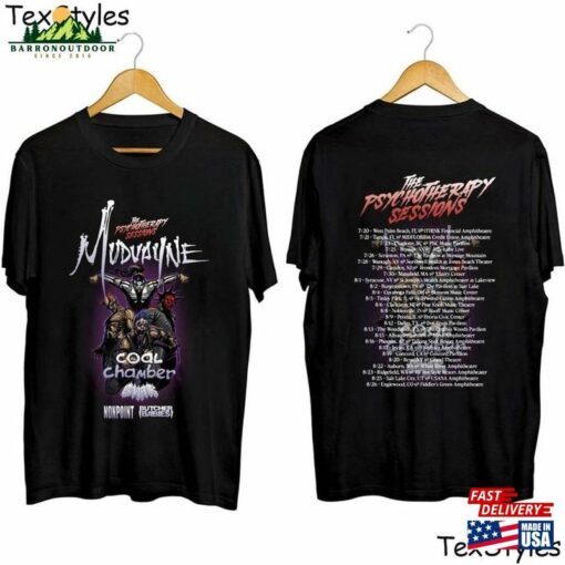 Mudvayne Summer 2023 U S Tour With Coal Chamber Gwar Shirt Band Fan T-Shirt Classic