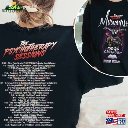 Mudvayne Summer 2023 U S Tour With Coal Chamber Gwar Shirt Concert Unisex Sweatshirt