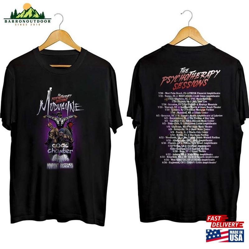 Mudvayne The Psychotherapy Sessions 2023 Tour Shirt Fan T-Shirt Unisex Mudvayne The Psychotherapy Sessions 2023 Tour Shirt Fan T-Shirt Unisex
