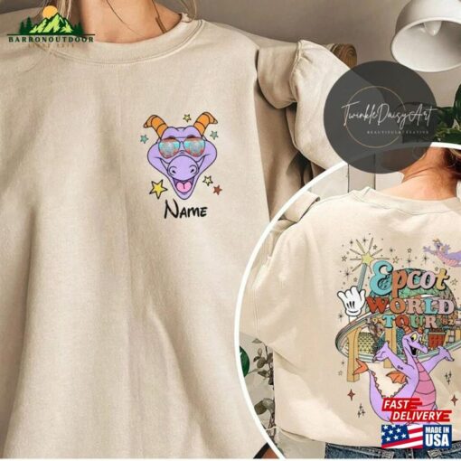 Multi Character Two Sided All Characters Disney Epcot World Tour 1982 Shirt Classic T-Shirt