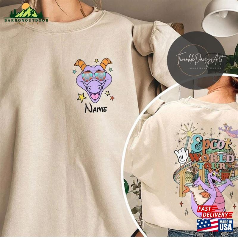 Multi Character Two Sided All Characters Disney Epcot World Tour 1982 Shirt Classic T-Shirt Multi Character Two Sided All Characters Disney Epcot World Tour 1982 Shirt Classic T-Shirt