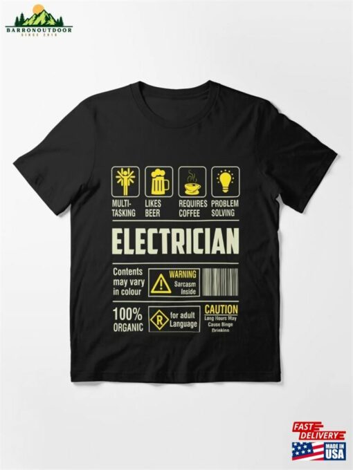 Multi Tasking Electrician Essential T-Shirt Classic