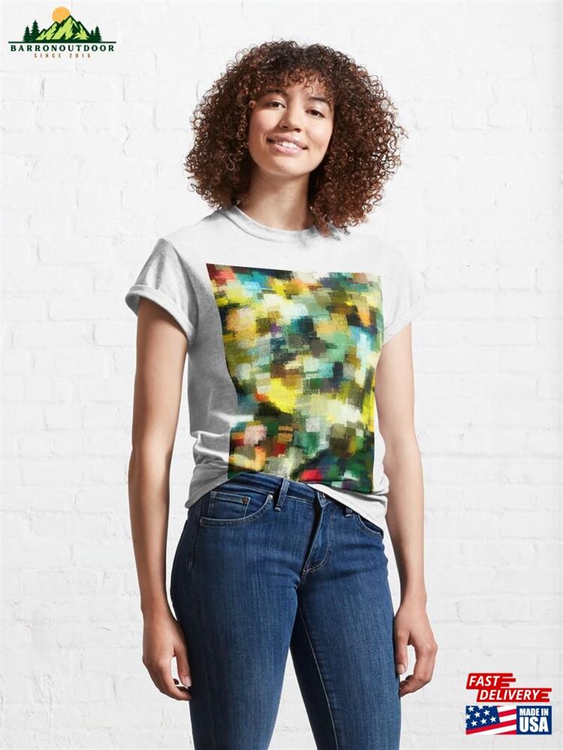 Multicolor Crosshatch Abstracting Squares Classic T-Shirt Unisex Sweatshirt Multicolor Crosshatch Abstracting Squares Classic T-Shirt Unisex Sweatshirt
