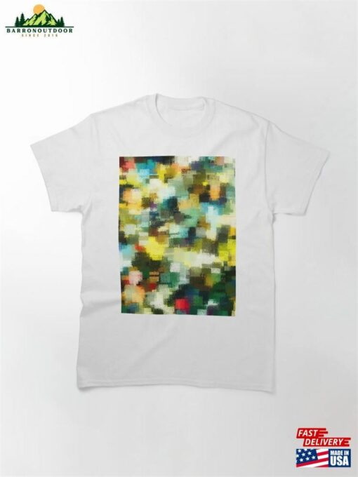 Multicolor Crosshatch Abstracting Squares Classic T-Shirt Unisex Sweatshirt