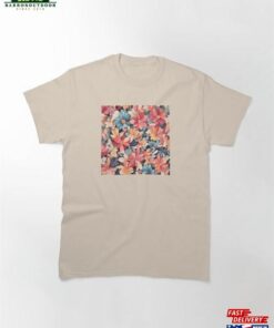 Multicolored Floral Art Pattern Classic T-Shirt